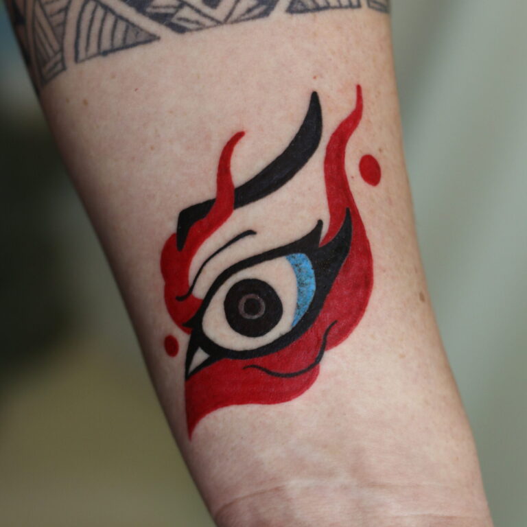 Kabuki Eyes Ornamental tattoo Bangkok